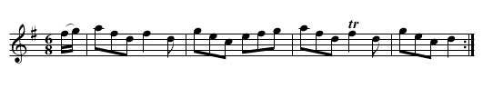 The Whipman Laddie - staff notation