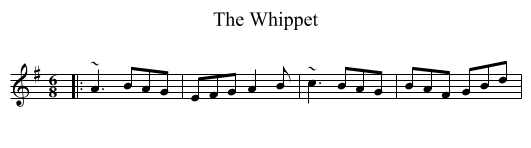 The Whippet - staff notation