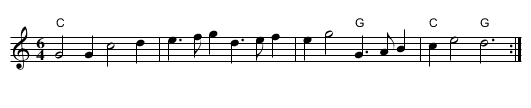 The Whirligig - staff notation
