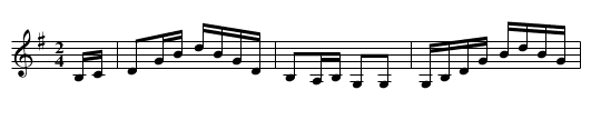 The White Birch Reel - staff notation