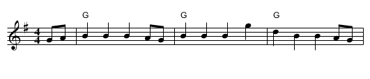 The White Cockade - staff notation