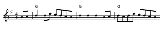 The White Cockade - staff notation