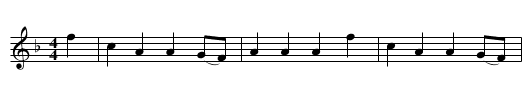 The White Cockade - staff notation