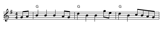 The White Cockade - staff notation