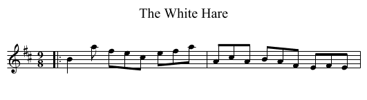 The White Hare - staff notation