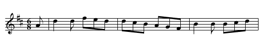 the White Joke. - staff notation