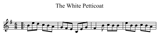 The White Petticoat - staff notation