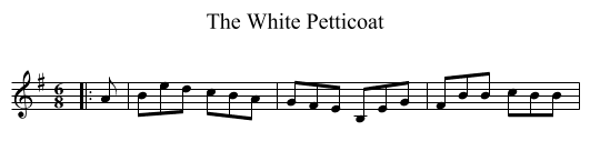 The White Petticoat - staff notation