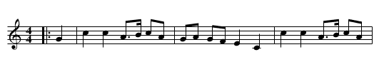 The White Picket Fence - staff notation