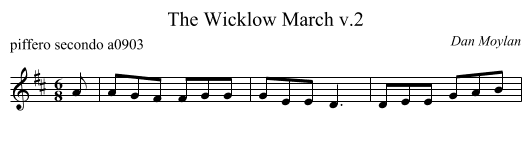The Wicklow March v.2 - staff notation