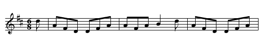 The Widow Brady     (jig)     0734 - staff notation