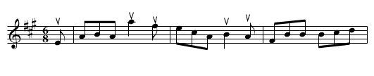 The WIDOW MAGEE - staff notation