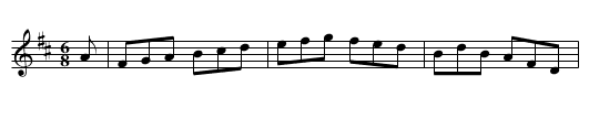 the WIDOW OF WAREHAM - staff notation