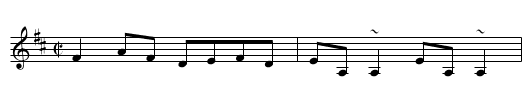The Wild Irishman - staff notation