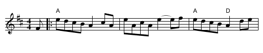 The Wild Irishman - staff notation