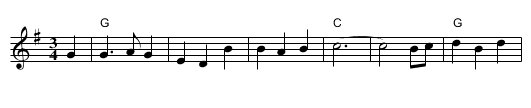 The Wild Rover - staff notation