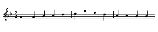 The Willing Conscript - staff notation