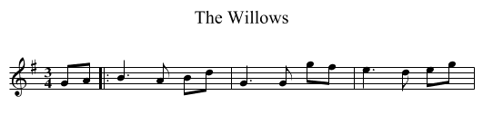 The Willows - staff notation