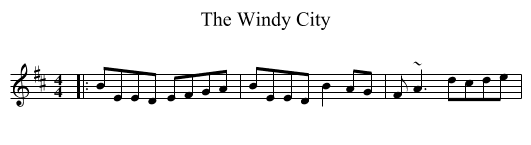 The Windy City - staff notation