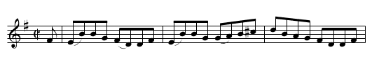 The Witches - staff notation