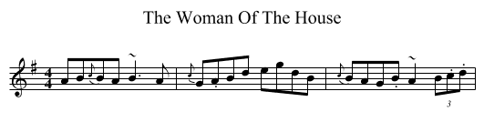 The Woman Of The House - staff notation