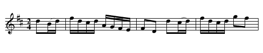 the WONDER HORNPIPE - staff notation