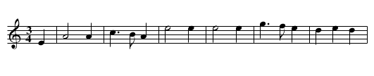 The Wood Duck - staff notation