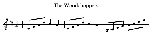 The Woodchoppers - staff notation