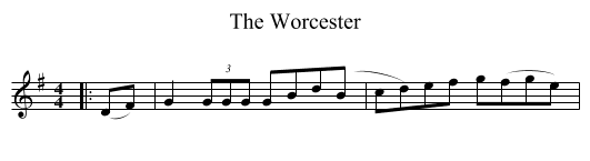 The Worcester - staff notation