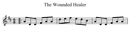 The Wounded Healer - staff notation