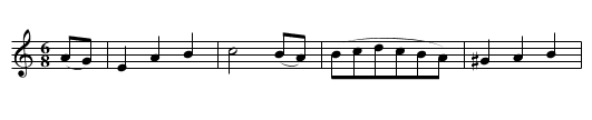 The Wounded Hussar - staff notation