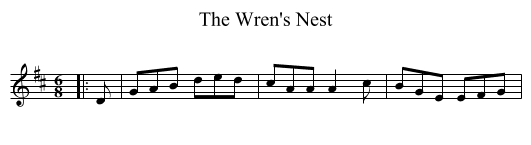 The Wren's Nest - staff notation