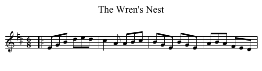 The Wren's Nest - staff notation