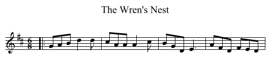 The Wren's Nest - staff notation