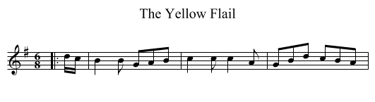 The Yellow Flail - staff notation