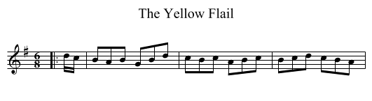 The Yellow Flail - staff notation