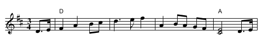 The Yellow-Haired Laddie - staff notation