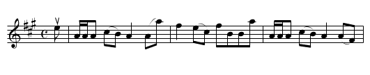 the YETTS OF MUCKART - staff notation