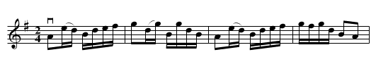 The Yorkshire Bite -- Reel - staff notation