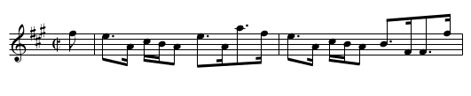 the Yorkshire Reel - staff notation