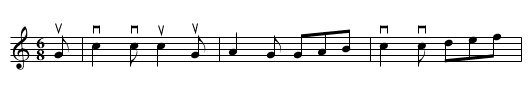 the YOUNG MAY MOON - staff notation