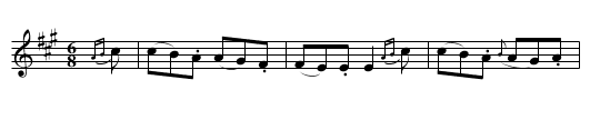 The Young Quaker - staff notation