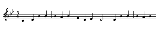 The Yowe Lamb - staff notation