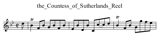 the_Countess_of_Sutherlands_Reel - staff notation