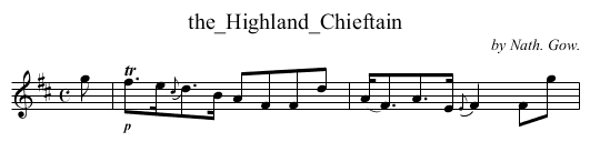 the_Highland_Chieftain - staff notation