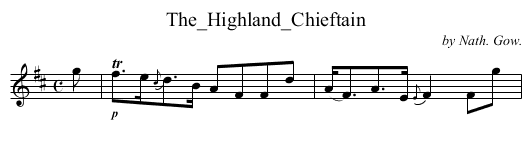 The_Highland_Chieftain - staff notation