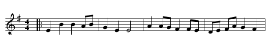 Theme Vannitaise (Twiglet) - staff notation