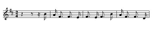 Theniel Menzie's Bony Mary - staff notation