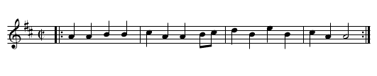 Theobald's - staff notation