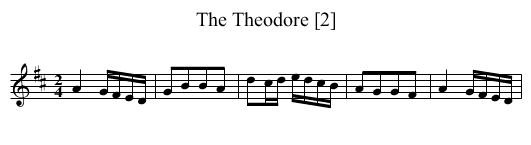 Theodore [2], The - staff notation